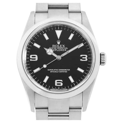 Rolex Explorer I 114270 black ZNumber USED mens 